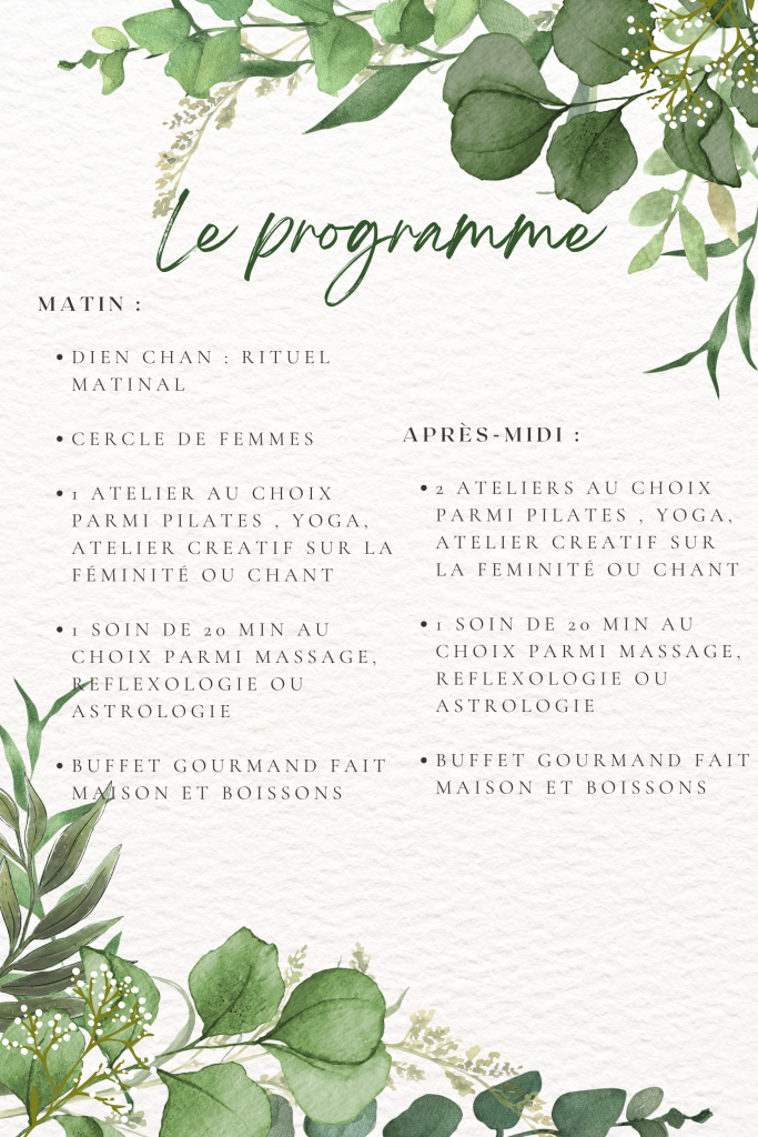 programme journée bien-être du 8 mars 2026